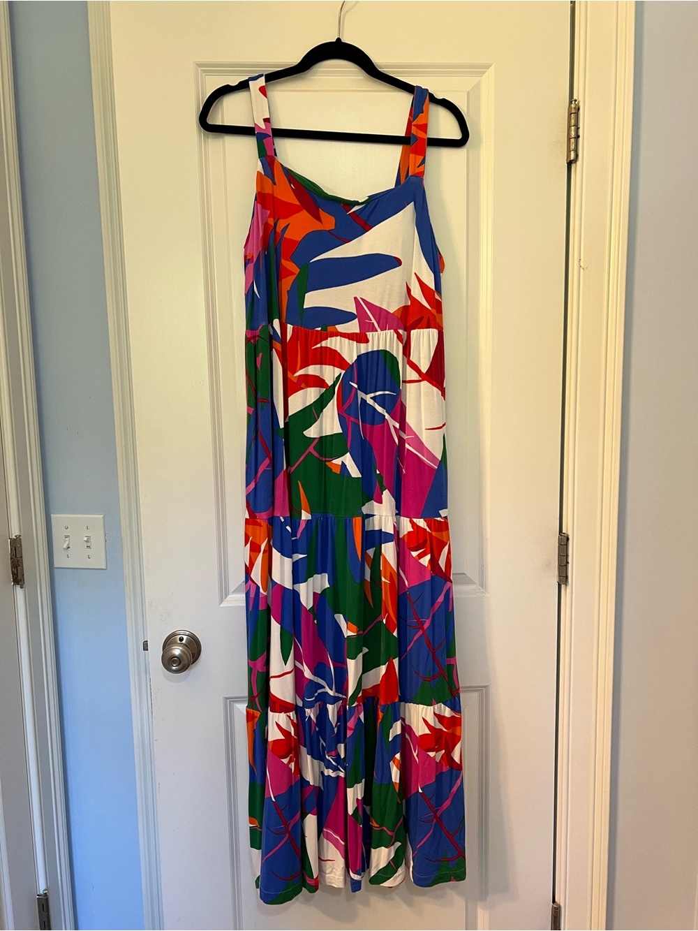 Soma Sleeveless Tropical Print One-Piece Dress - bra dress